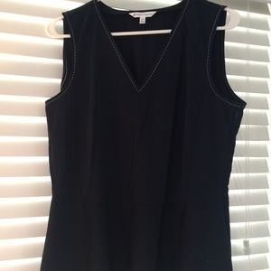 Gorgeous Navy Peplum Brooks Brothers Top